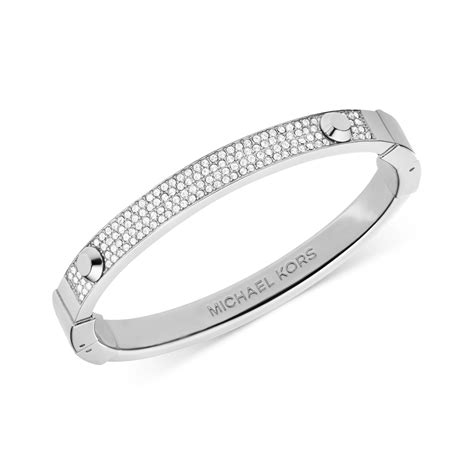 michael kors silver bracelet set|michael kors belt bangle bracelet.